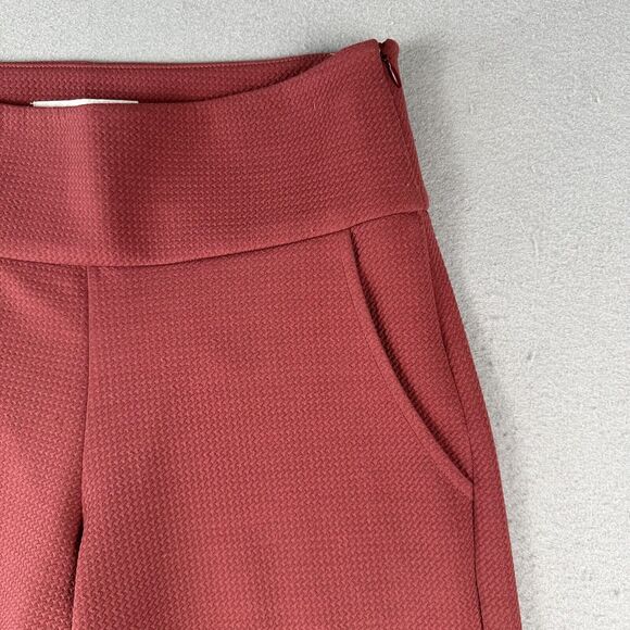 Shop Meg Cuffed Leg‎ Trousers Women’s XS Red Tapered Leg Stretch Pocket Mid Rise - Picture 5 of 16